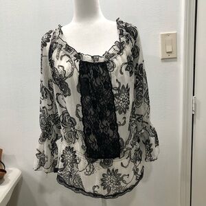 Marianne off shoulder peasant style blouse